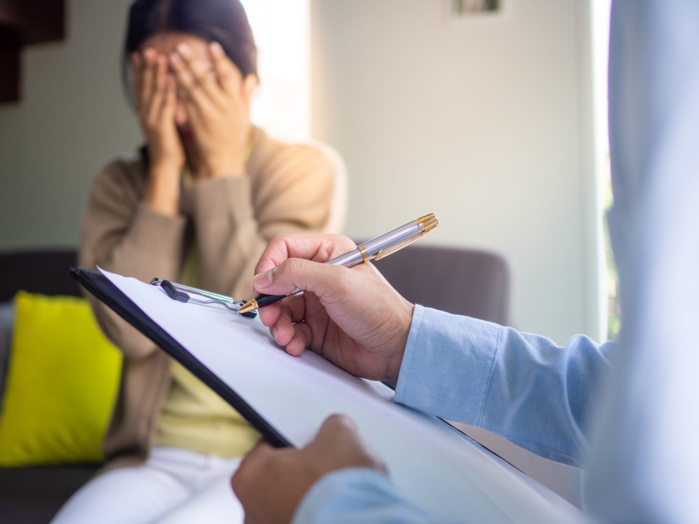 Woman During a Therapy Session